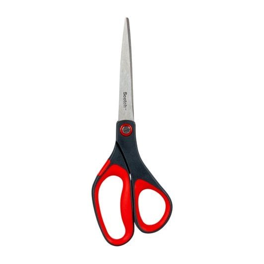 Scotch Scissors Precision 20CM - Steel Inoxidable - Corte Preciso - Handle Ergonomico - Black/Red