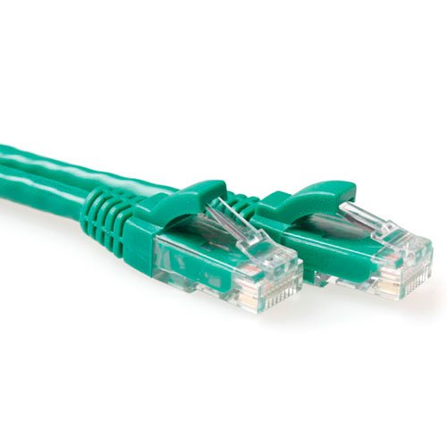 Green 10 Meter U UTP CAT.6 Patch Cable Snagless With RJ45 Connectors