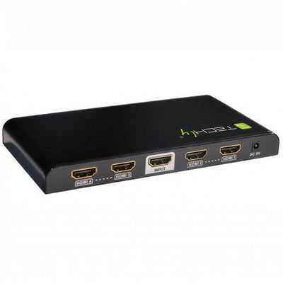 Techly HDMI Splitter 4K, Uhd, 3D, 4 Wege — image 1