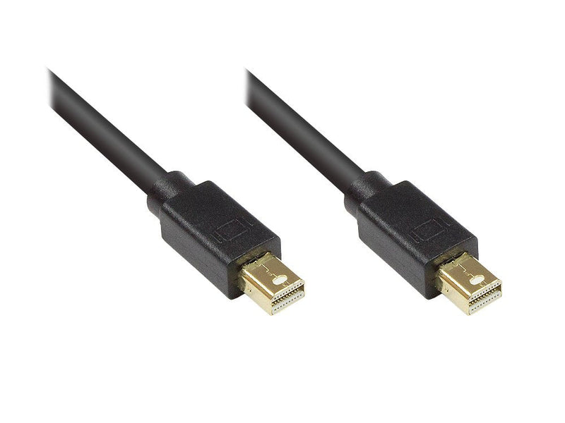 Good Connections Anschlusscable Mini DisplayPort 1.1, Plug Beidseitig, Chapado Oro, Black 5M, ®