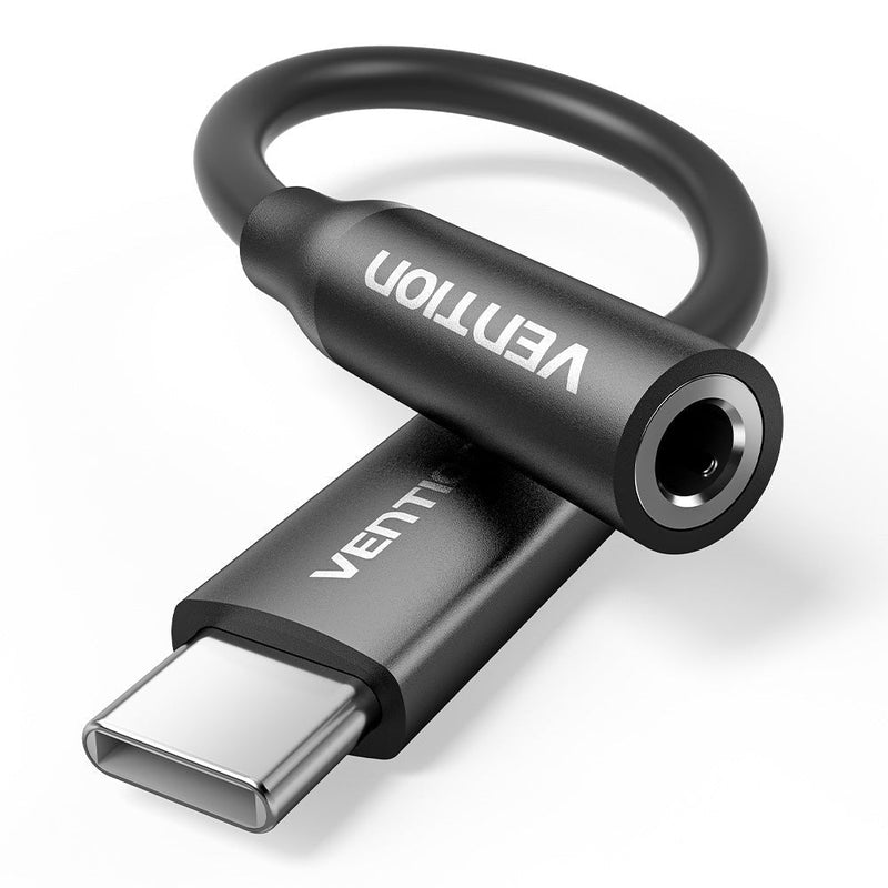 Vention Adapter Audio Biiba Jack 3.5 Female USB Type-c Male 10CM Black