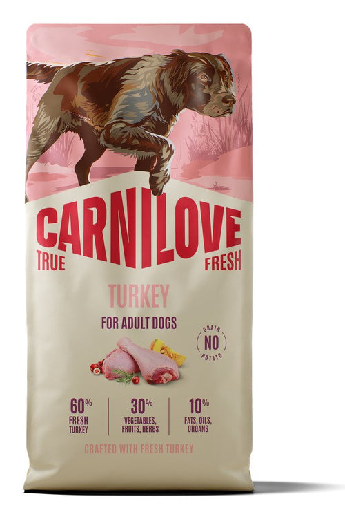 Carnilove True Fresh Dog Dry Turkey For Adult All Breeds 12KG — image 1