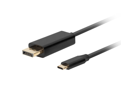 Lanberg USB Cable -c a DisplayPort Male/Male 0.5M 4K 60HZ Black — image 1