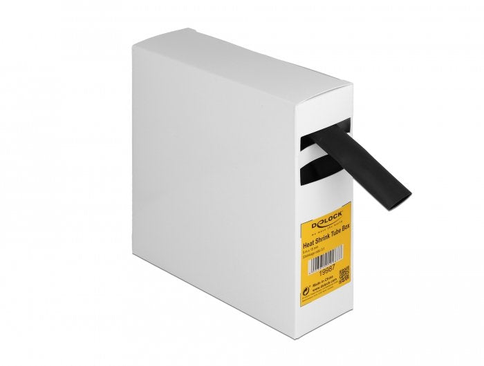 Tubo Termorretráctil Box, With Adhesive Indoor Schrumpfungsrate 3:1, 5M X 15MM Black