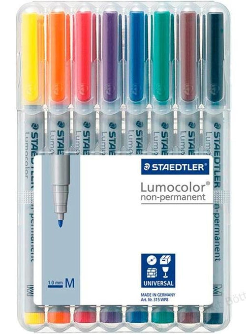 Staedtler Markers Lumocolor M Nonperm 8ST — image 1