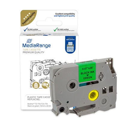 Mediarange MRBTZ731 Label Printer Black Green — image 1