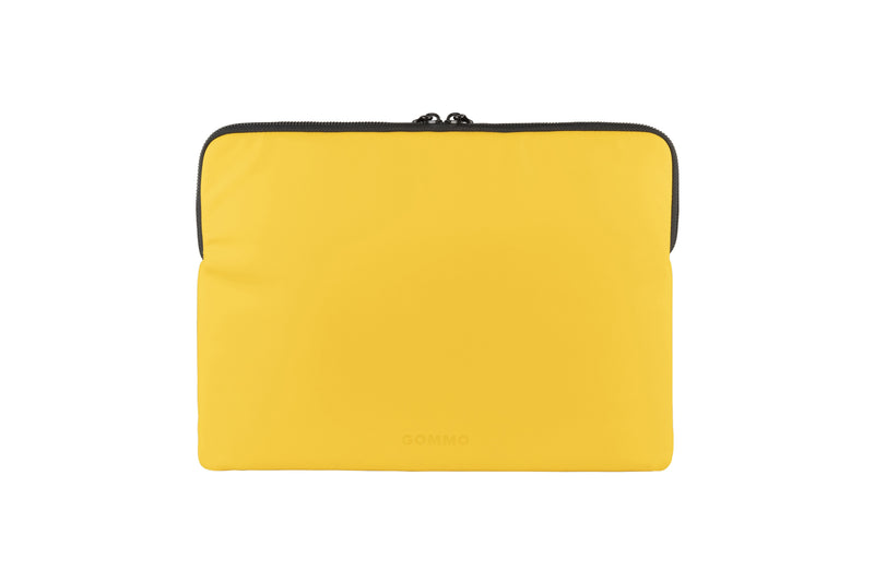 Tucano Gommo Sleeve Case Laptop 15,6 - Material Engomado Waterproof - Bolsillo Accesorios - Yellow