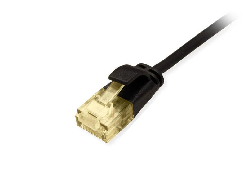 Equip Network Cable CAT.6A Slim U UTP 2x RJ45 0.25M Black Lszh