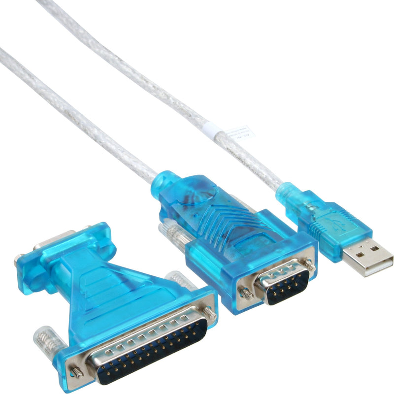 Inline® USB a Serial Adapter USB Cable Type a Male / DB9 Male 1.8M