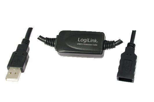 Logilink Cable Extensor USB (a) 2.0M a USB (a) 2.0 H 10M Black UA0143