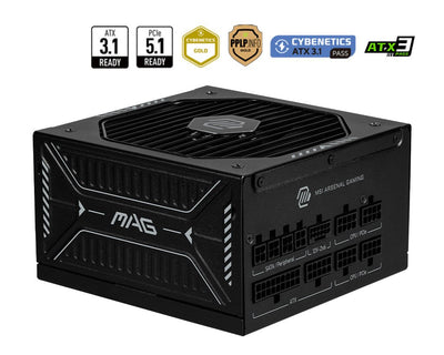 MSI Power Supply Power Supply Mag A850GLS PCIE5 850WATT — image 1