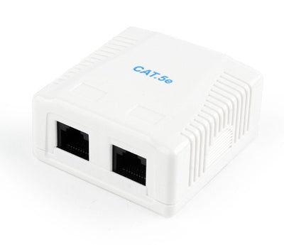 Gembird Roseta NCAC-2U5E-01 CAT.5E UTP 2 Ports Surface Mount Box — image 1