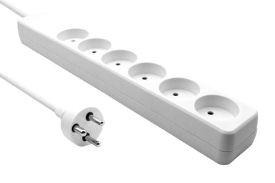 Microconnect MC-GRU0605DKW Base Múltiple 5M 6 Salidas AC Indoor White — image 1