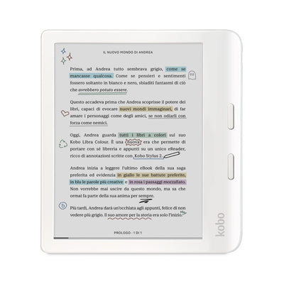 Kobo Rakuten Libra Colour E-book Screen Touchscreen 32GB Wi-Fi White — image 1