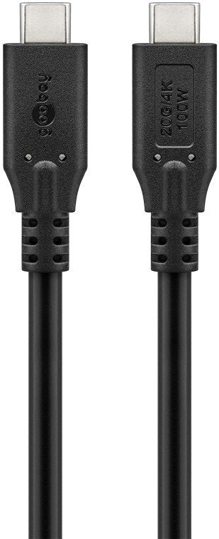 Goobay 74195 USB Cable USB4 Gen 2X2 1M USB C Black