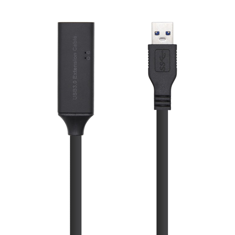 Aisens USB Cable 3.0 Prolongador With Amplicador And Alim - Type a/m-a/H - 15M - Black