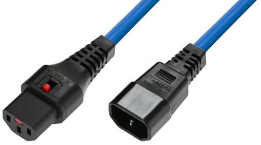 Microconnect MC-C13C14LOCK-2MB Cable Transmisión Blue 2M C13 Acoplador C14 Acoplador