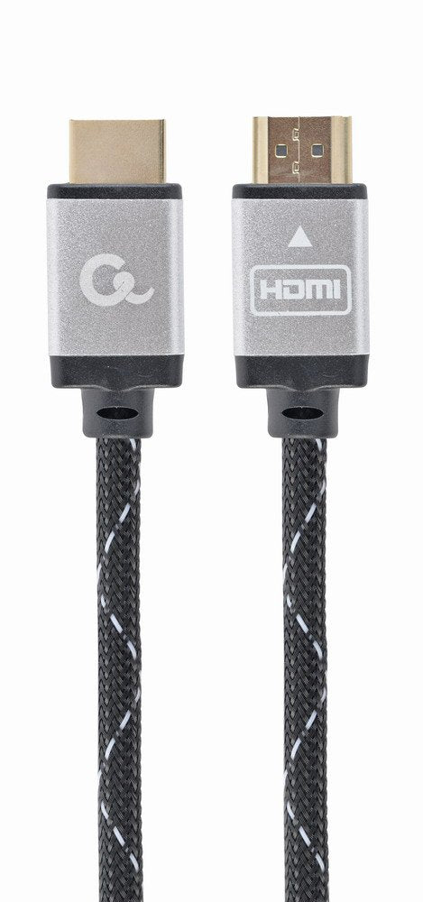 Gembird HDMI Cable High Speed Ethernet ''select Plus Series'', 1M Trenzado Grey