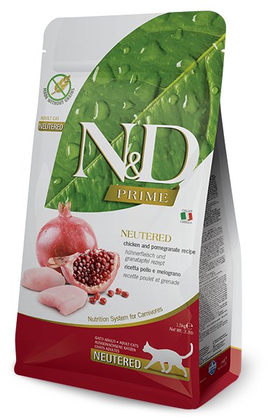 Farmina N&d Prime Cat Neutered Chicken & Pomegranate Adult - Comida Seca Gatos - 5KG — image 1