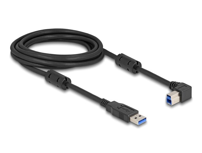 Delock USB 5Gbps Cable Type a Connector Male a Type B Connector Male 90° Derecha Angulado 3M