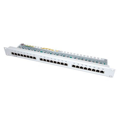 Value KAT.5E Class D 48.26CM 19PULGADAS-PATCHPANEL 24P Apantallado Grey