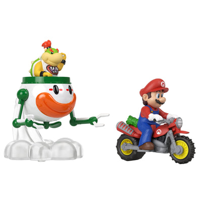 Figuras Blister Bowser Jr. & Mario Super Mario Galaxy Hot Wheels — image 1