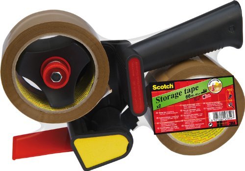 Scotch Portarrollo Embalaje Heavy Duty Low Ruido With 2 Rolls Cintas Brown 50MM X 66MT