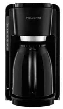 Rowenta Thermo Semi-automática Coffee Machine Filter 1,25 L Black Coffee Machine Filter 1,25 L, Café Molido, 8