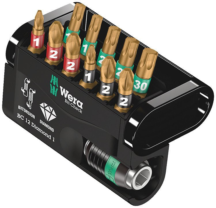 Wera Bit-check 12 Punta Screwdriver 12 Pieces