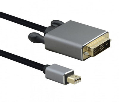 Helos Cable Mini DisplayPort - DVI Premium, 1,0M, Black — image 1