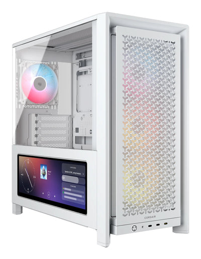 Corsair PC Case Geh Midi Frame 4000D LCD Rs ARGB Mid-tower, White — image 1