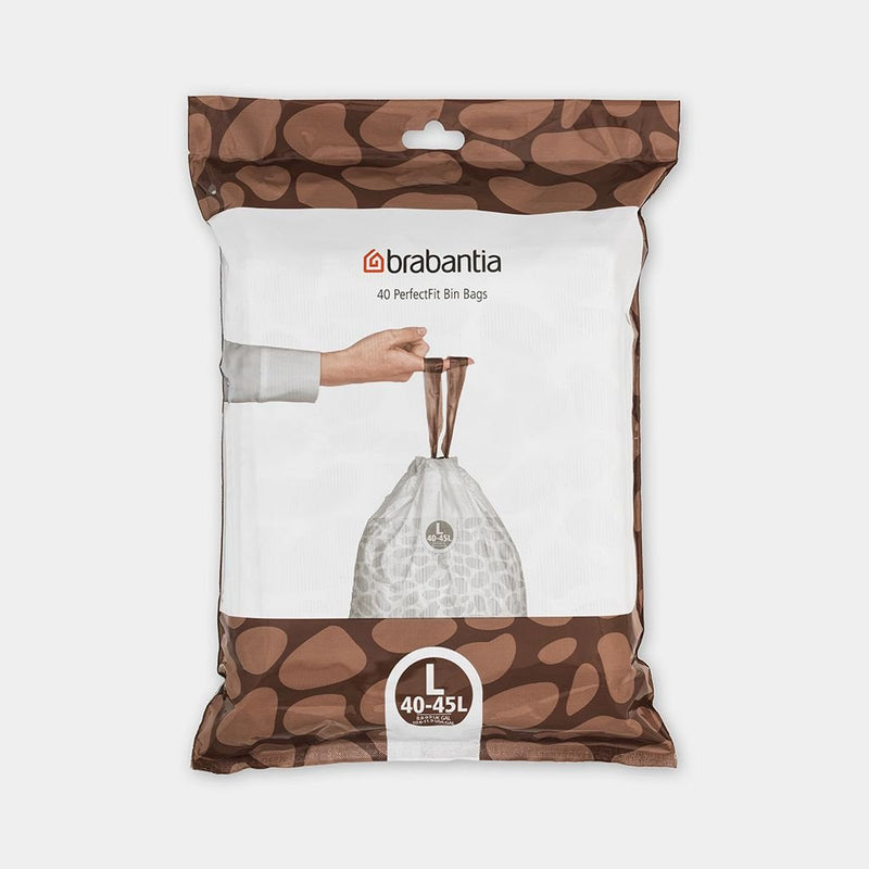 Brabantia 138645 Bag Basura 45 L White 40 Pieces