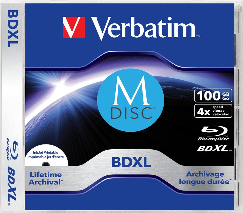 Verbatim M-disc Bd-r XL 100GB/1-4X Jewelcase (1 Disc)