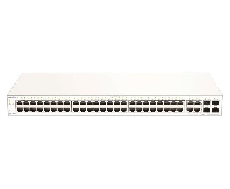 D-link Switch Smart Nuclias Cloud 52 Ports 10/100/1GBIT W/4 Gbit. Sfp Switch 52 Ports/ 48XGIGABIT / 4XGIGABIT