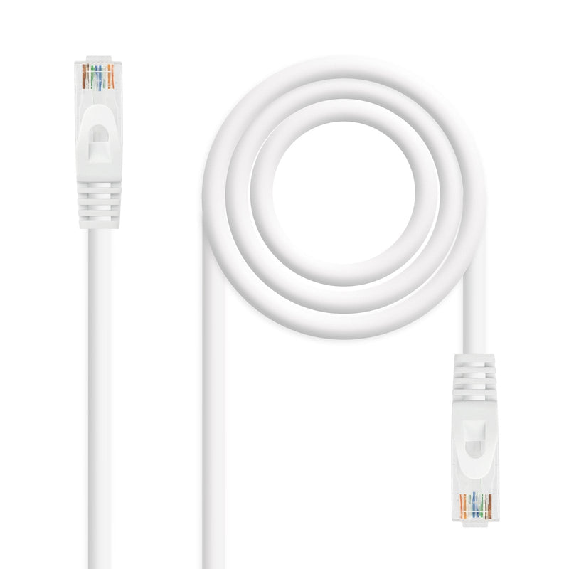 Nanocable Cable Network Latiguillo RJ45 Lszh CAT.6A UTP AWG24, White 1.0M