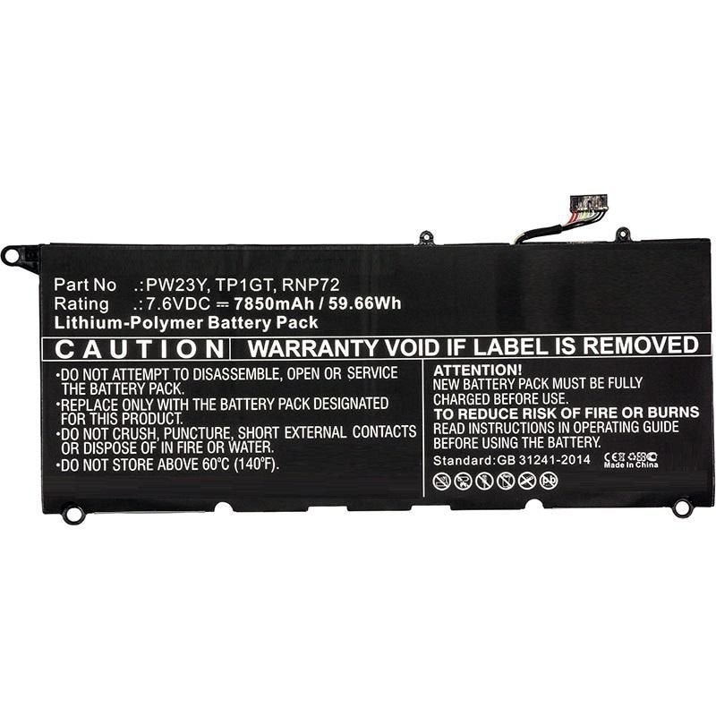 Coreparts Battery Laptop 7.6V 7850MAH 60WH Dell