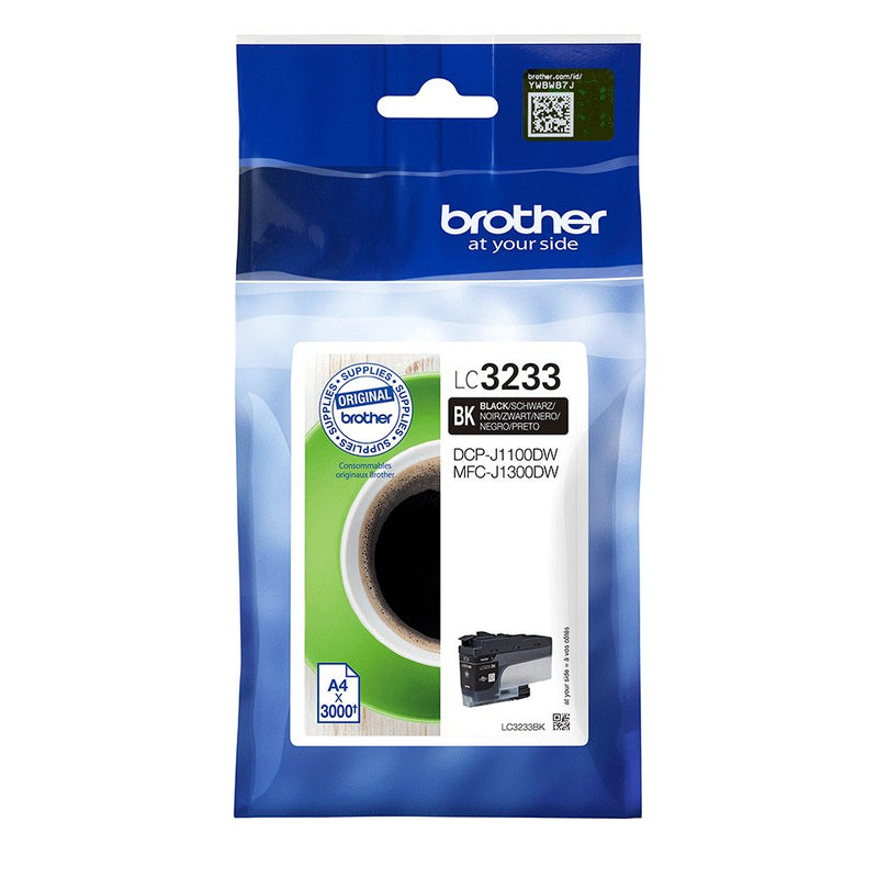 Brother Ink LC3233BK DCPJ1100DW MFCJ1300DW Ori Black
