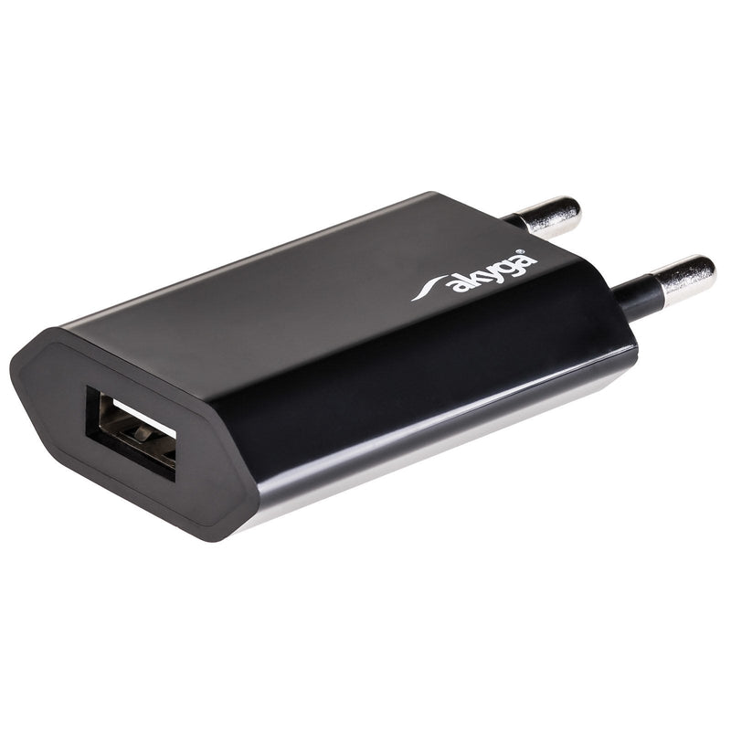 Akyga Charger USB AK-CH-03BK 240V 1000MA 1x USB Black