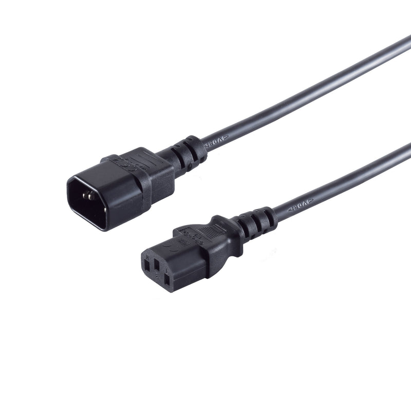 S/Conn Maximum Connectivity 60009-3 Cable Transmisión Black 3M IEC C13 IEC C14