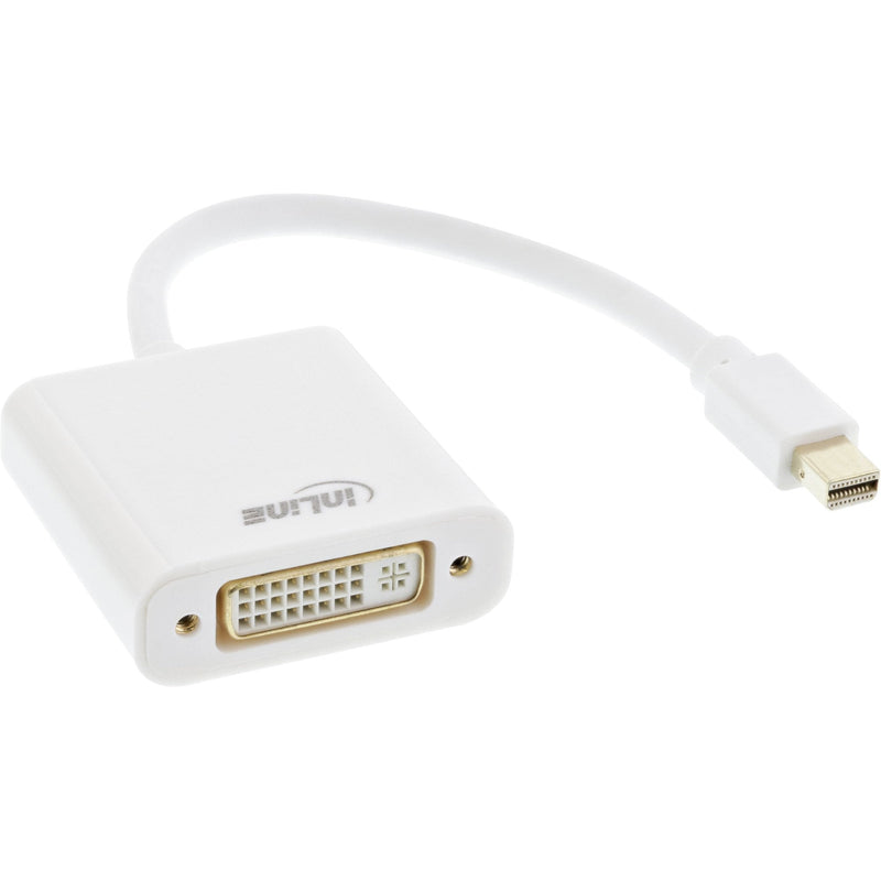 Inline Adapter Mini DisplayPort Male a DVI-d 24 + 1 Female White