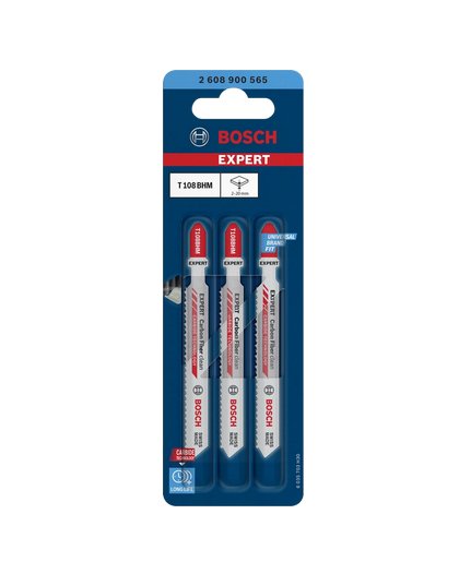 Bosch Hoja Saw Professional Expert Calar Carburo T 108 Bhm 'carbon Fiber Clean' 3 Pieces 2608900565