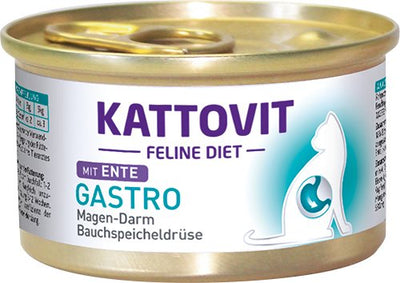 Kattovit Comida Húmeda Gatos Feline Diet Gastro Duck 85G — image 1