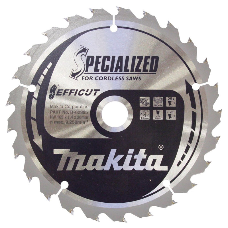 Makita B-62985 Hoja Saw Circular 165X20X25Z