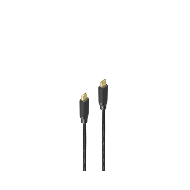 S-conn BS20-70025 USB Cable 1M USB 3.2 Gen 2 (3.1 Gen 2) USB C Black