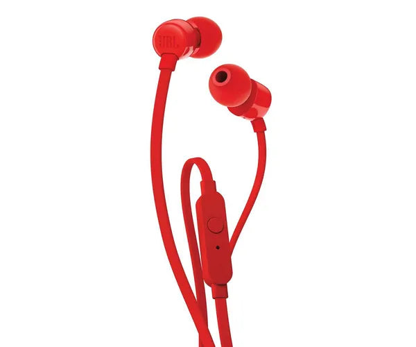 Jbl Headphones Intrauditivos T110 With Microphone Jack 3.5 Red