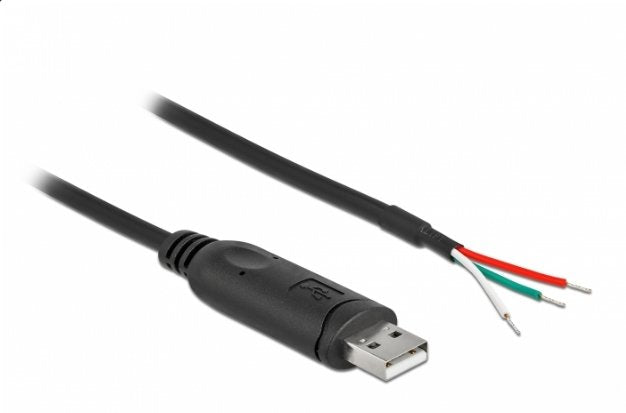 Delock Cable Adapter USB 2.0 Type a Serie RS-232 With 3 Offenen Extremos Cable 2M