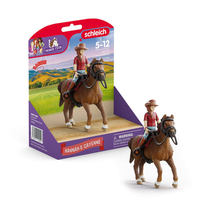 Schleich Horse Club Hannah & Cayenne, Figure Toy Brown 42711 — image 1