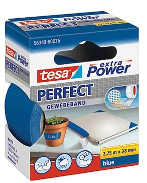 Tesa Tape Fabric Extra Power Perfect 2,75M 38MM Blue — image 1