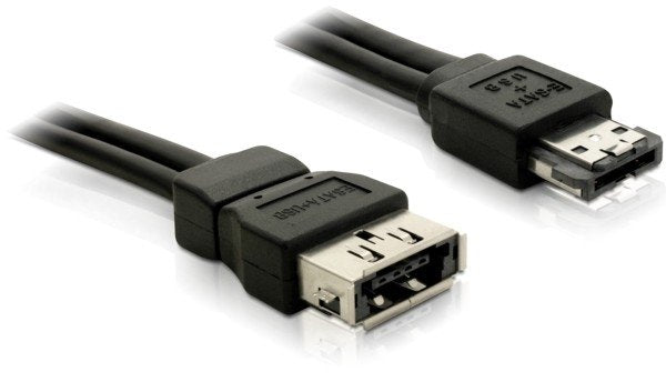 Delock Power Over ESATA 5V Cable Alargador Connector Male Connector Female 1M