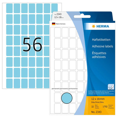 Herma Labels Multiusos Blue 12X18 Mm Paper Matte 1792 Units — image 1